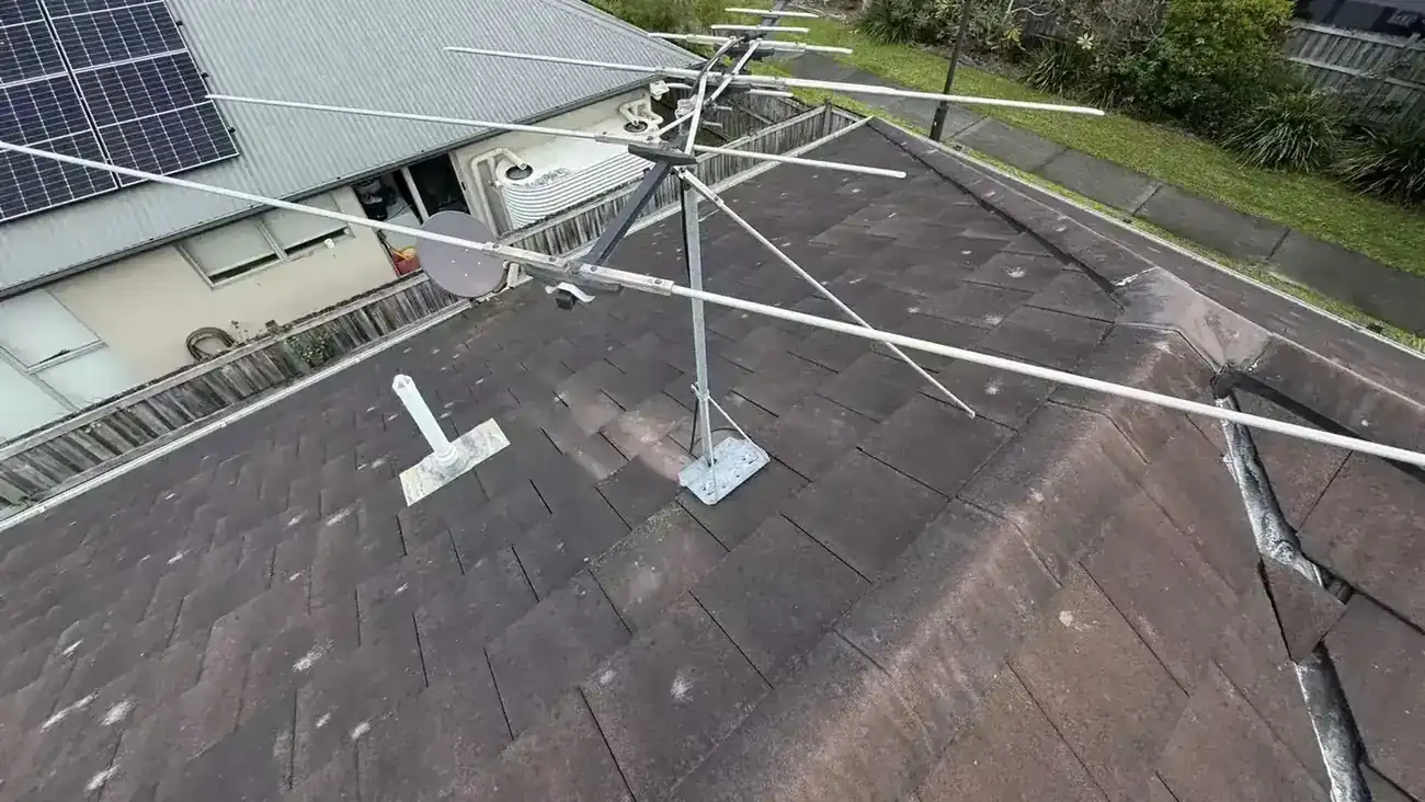 Owner-supplied overview photograph of a concrete tiled roof